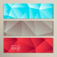 Set bright abstract image of gray blue red