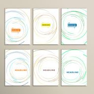 Vector pictures with circles of different colors N2