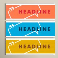 Vector bright colors on a gray background