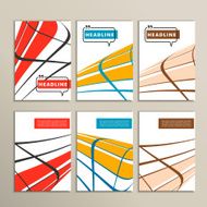 Colorful abstract lines on a white background N2