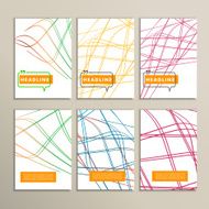 Colorful abstract lines on a white background N4