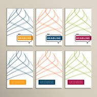 Colorful abstract lines on a white background N5