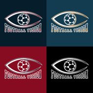 soccer vision vector design template