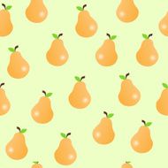 Seamless pattern of pears
