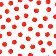 Seamless pattern of apples