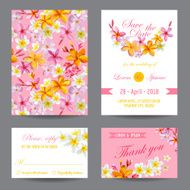 Invitation or Greeting Card Set - for Wedding Baby Shower