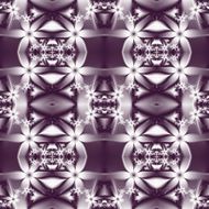 Flower pattern in fractal design Violet and white palette N2