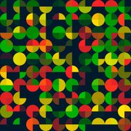 Pepper Geometric Circle Pie Pattern Square