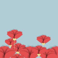 Abstract nature background Red poppy flowers N2
