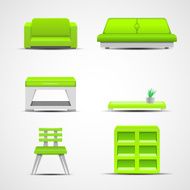 Furniture icons Graphic concept N2