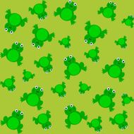 pattern for wrapping paper and filled with frog