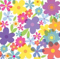 Seamless Floral Spring Flowers