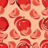 pattern of red apple