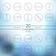 Set of cold arms icons N2