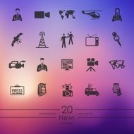 Set of news icons N2