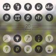 Set of idea icons
