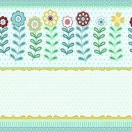 Cute seamless pattern with flowers For a child N2