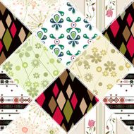 Patchwork design seamless pattern ornament background