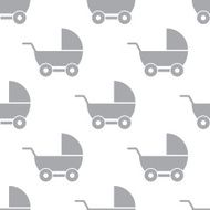 New Baby carriage seamless pattern N2