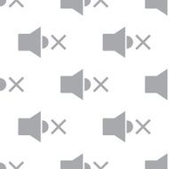 New No sound seamless pattern