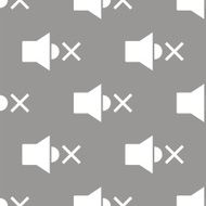 No sound seamless pattern