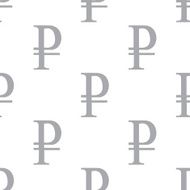 New Ruble seamless pattern