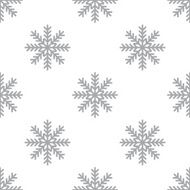 New Snowflake seamless pattern