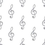 New Treble clef seamless pattern