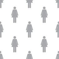 New Woman seamless pattern
