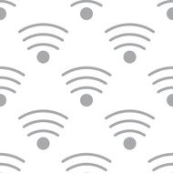 New Wi-fi seamless pattern