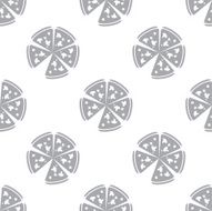 New Pizza seamless pattern
