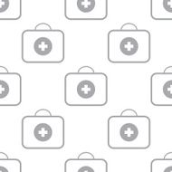 New Medic bag seamless pattern