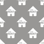 For rent seamless pattern