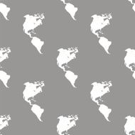 Continental Americas seamless pattern