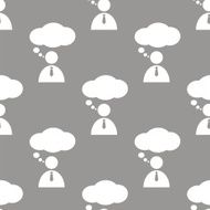 Conversation seamless pattern