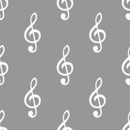 Treble clef seamless pattern