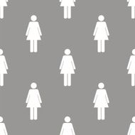 Woman seamless pattern