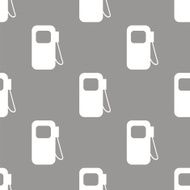 Gas station seamless pattern