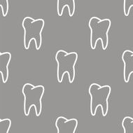 Tooth seamless pattern