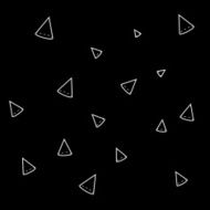 Geometric simple monochrome minimalistic pattern of cone or triangle shapes N5