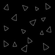 Geometric simple monochrome minimalistic pattern of cone or triangle shapes N8