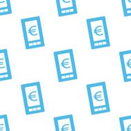 Euro phone seamless pattern N2