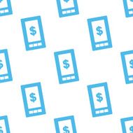 Dollar phone seamless pattern N2