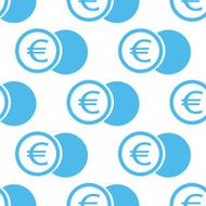 Euro coin seamless pattern N2