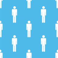 Man seamless pattern
