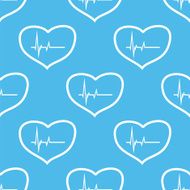 Heartbeat seamless pattern N2
