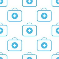 Medic bag seamless pattern