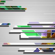Abstract futuristic geometric shapes N6
