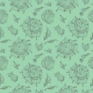 Green Provence Vector Pattern