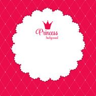 Princess Crown Background Vector Illustration N2
